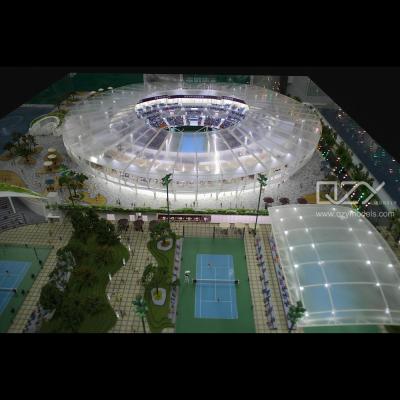 Cina ODM Modello di stadio architettonico in miniatura che realizza 1/75 Centro tennis in vendita