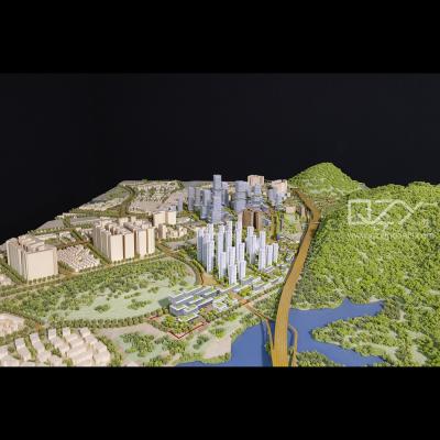 China HUAYI Architecture Mockup Model Urban Planning Model 1/1500 Shenzhen Meilin for sale