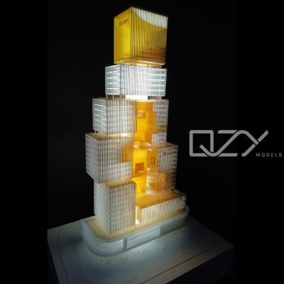 中国 Architectural Scale Models SZAD 1:200 Gree Headquaters Building Model 販売のため