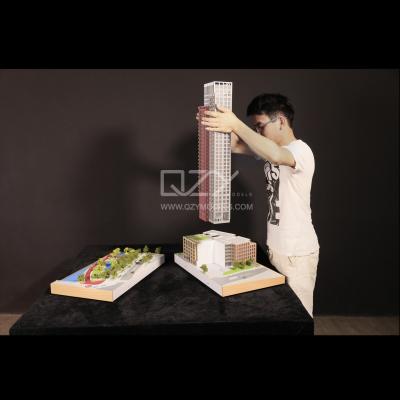 China Control electrónico e iluminación 1/200 Modelo de terreno británico Modelo de escala arquitectónica en venta