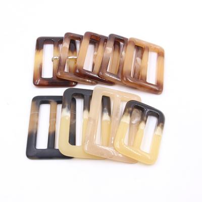 China High Quality Resin Plastic Adjustable Clothing Coat Acrylic Buckles Garment Buckles For Bag Accessory for sale