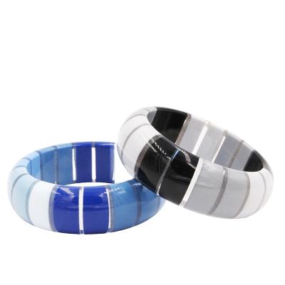 China BOHEMIA BOHEMIA bangles CUSTOM mix color tube bangle transparent acrylic bangle for sale