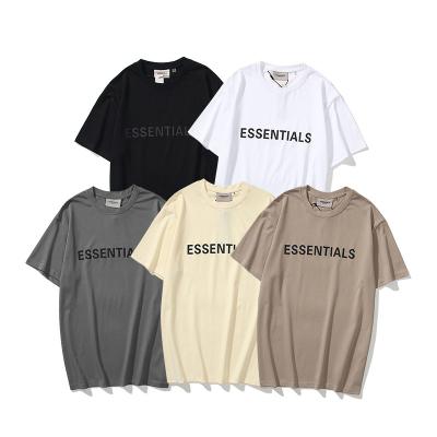 China Breathable Letters Men And Women Summer Oversized Couples Three-dimensional Loose Half Sleeves T-shirt for sale