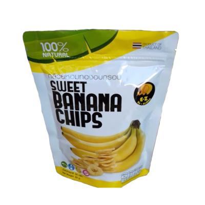 China Cheap Shock Resistance Aluminum Foil Zipper Stand Up Bags For Fruit Chips for sale