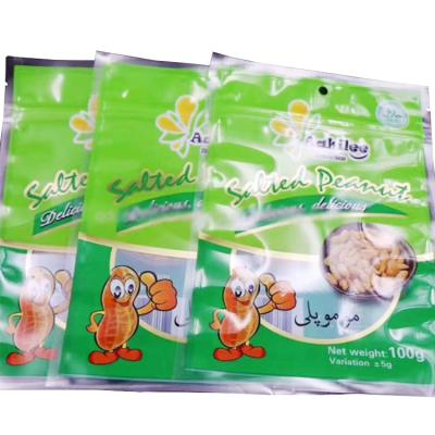 China Cheap Shock Resistance Peanut Bags With Zipper for sale