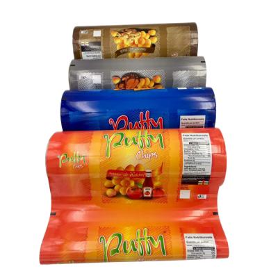 China Aluminum Foil Food Wrapping Moisture Proof Film, Plastic Printed Laminated Wrapping Film Roll For Snack Food for sale