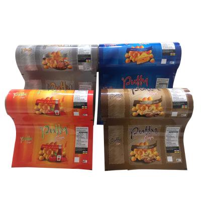 China Custom Moisture Proof Lamination Food Wrap Printed Laminated Aluminum Foil Roll Film, Laminated Roll Film for sale