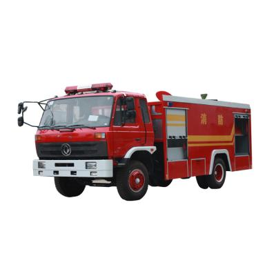 China 100-130kw Dongfeng truck mounted fire truck with 6000 liters water tank capacity 7360x2480x3330mm for sale