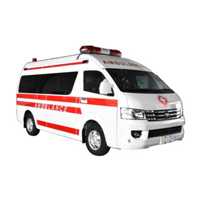 China Hospital Foton Transfer Ambulance With Rear Ambulance Stretcher Base for sale