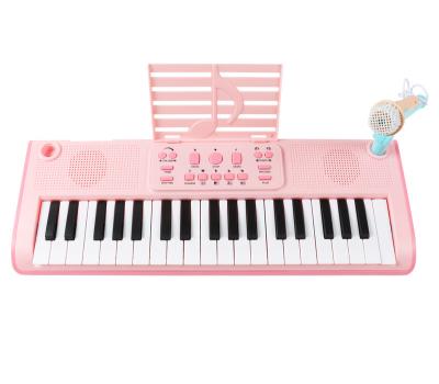 China New Toy Educational Instrument 2023 Toy Piano Baby Kids Piano 37 Keys Electronic Organ Keyboard With Microphone For Kids for sale