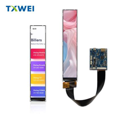 China 6.9-inch full-color TFT LCD display screen with a resolution of 280 x 1424 for sale