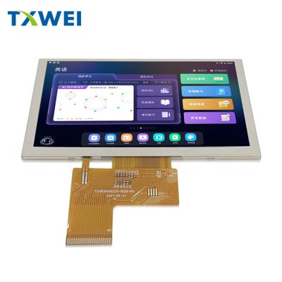 China 5 pulgadas IPS LCD TFT 800 * 480 Resolución RGB 24 Interfaz Modulo de pantalla LCD con ST7262 en venta