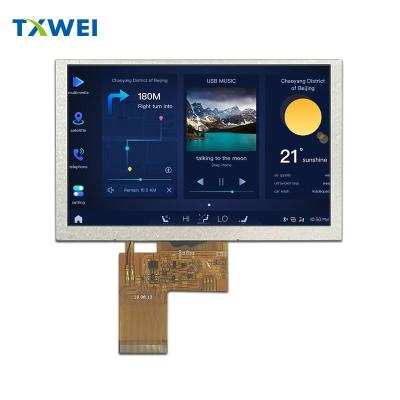 China 5-inch TFT-LCD-scherm met RGB-interface IPS full view 800 * 480 high definition TFT capacitive touch Te koop