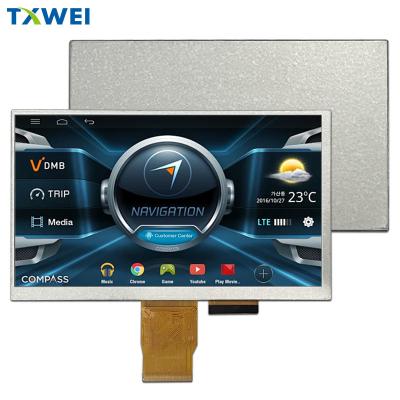 중국 7인치 450cd/m2 RGB 24비트 인터페이스 HX8282A11 자동차 기기 TFT LCD 디스플레이 화면 판매용