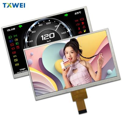 China Pantalla de visualización de instrumentos de automóvil de 7 pulgadas 450 cd/m2 1024*600 MIPI Interfaz Pantalla de visualización LCD en venta