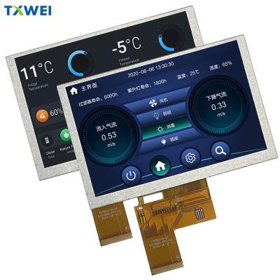 China 5-inch TFT LCD scherm IPS Hoge helderheid 800 * 480 High-definition scherm Te koop