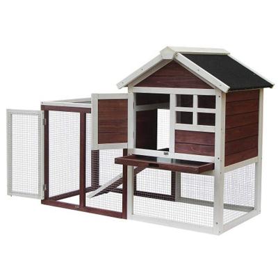 China Breathable Outdoor Yard Rabbit Cage Wooden Chicken Cage for sale