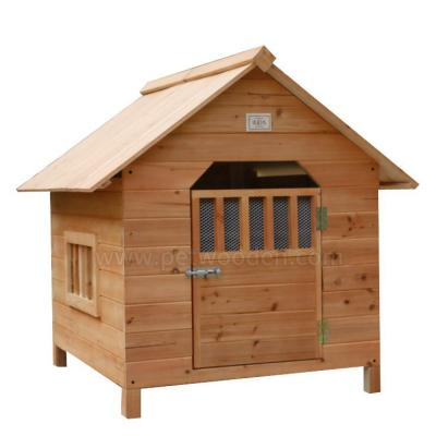 China Breathable Outdoor Wooden Pet House Yard Environmental Friendly Pet Facilities For Dogs And Cats for sale