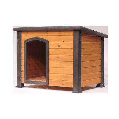 China Outdoor Breathable And Waterproof Warm Wooden Insulated Kennels With Door Cute Wooden Pet House for sale