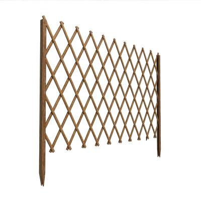 China Easily Assembled Morden Style Wooden Fence Outdoor Preservation Agile Garden Fence for sale