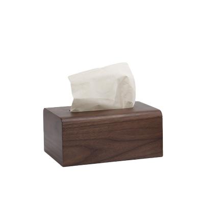 China Eco - Friendly Home Office Container Tissue Box For Wooden Towel Napkin Container for sale