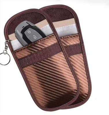 China RFID Signal Blocking Keyless Entry RFID Signal Safe Custom RFID Pocket Anti Theft Blocking Car Key Faraday Pocket for sale