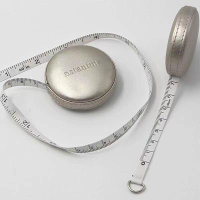 China Pocket Retractable Smooth Mini Tailor Measuring Tape Soft Fiberglass Craft Cloth Body Sewing Tape Measure For Leather for sale