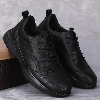 China Deodorization Genuine Leather Top Layer Cowhide Sports Casual Leather Shoes Soft Leather Soft Sole Breathable Lightweight Anti slip Durable for sale