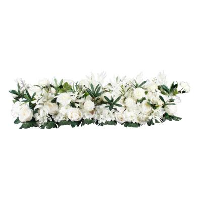 China New forest series PLASTIC simulation silk flower long artificial silk flower runner 1m stage decor flower tow row for sale