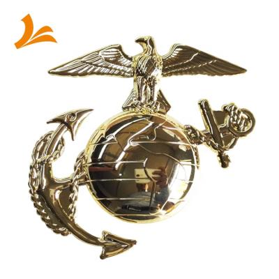 China Europe customized 4.0inch 15mm 50g metal logo lapel pin badge for sale