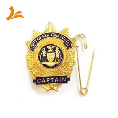 China America's Hottest Metal Badges Custom Sheriff Medal Badge With Security Bar for sale