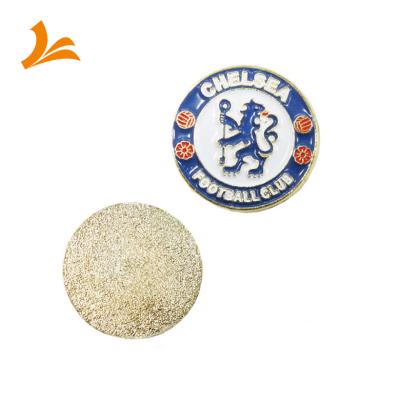 China Europe wholesale magnetic enamel golf ball marker with cap clip and divot tool for sale