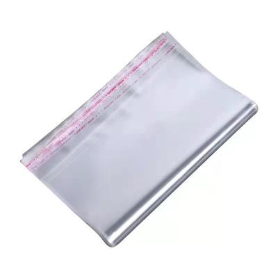 China Free Space Microwaveable Transparent Cellophane Polybag Cellophane Opp Bag Plastic Self Adhesive Clothing Bag for sale