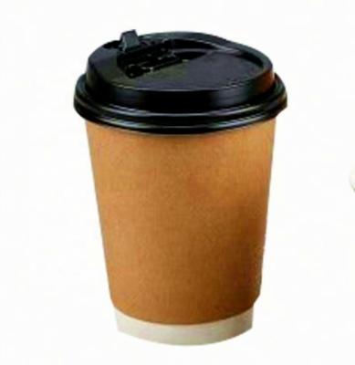 China Single Layer Disposable Kraft Paper Cup, Disposable Hot Drink Takeout Cup, Printed LOGO Coffee Paper Cup for sale