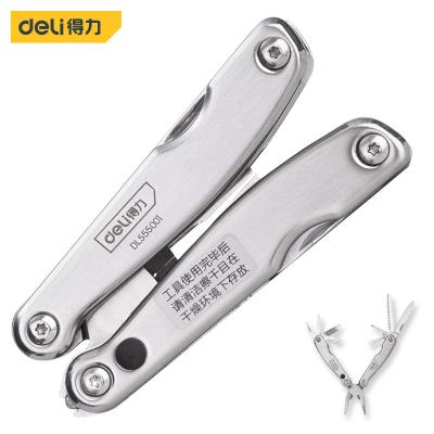 China Unrated GROCERY DL555001 Stainless Steel Multi-Tool Pocket Knife Multifunctional Pliers Folding Pliers Mini Porta Repair Tools for sale