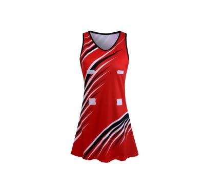 China Wholesale Polyester + Spandex Custom Design Team Sport Women Netball Uniforms Netball Dresses With Netball Bibs for sale