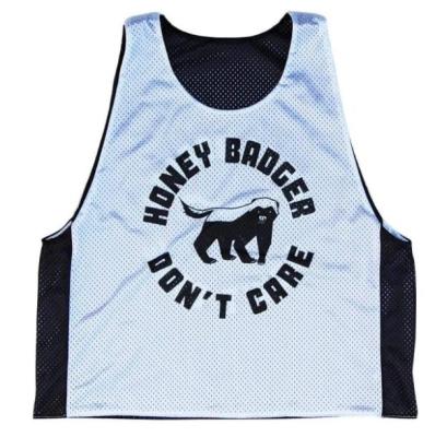 China Moisture Wicking Polyester Material Quick Dry Lacrosse Singlets Lacrosse Apron Woman Reversible Racerback for sale