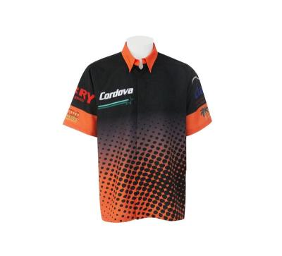 China Custom Made 100% Polyester Breathable Pit Crew F1 Racing Shirts For Mens Racing Promotion Wear for sale