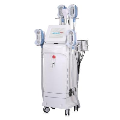 China Professional weight loss fat freezing machine with 5 cryo handles cavitation rf and laser machine for sale