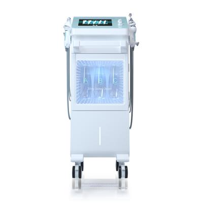 China Korea Bio Oxygen Aqua Peel Hydra Microdermabrasion Ultrasound Facial Mask RF EMS Machine Blood Vessel Removal 9 in 1 for sale