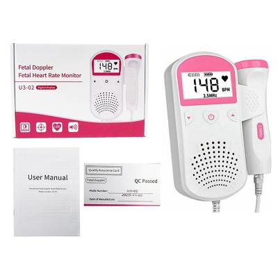 China Hospital Factory Wholesale Baby Babies Fetal Doppler Heart Rate Monitor for sale