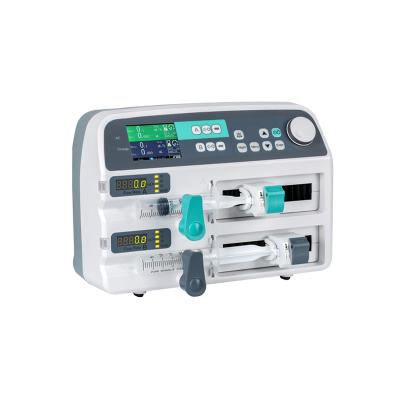 China Wholesale Plastic Dual Channels ICU Dual Infusion Syringe Portable Pump With Libattery for sale