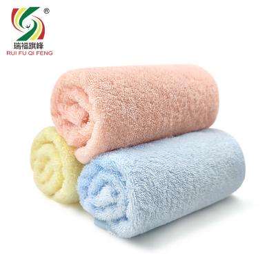 China QUICK DRY Jacquard Wholesale Colorful Square 100% Cotton Babies Towel for sale