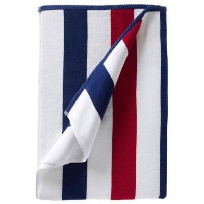 China QUICK DRY Stripe Thread Dyed Thick Cotton Beach Towel for sale