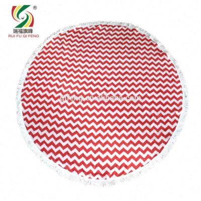 China Factory Wholesale Customized Large Jacquard Round Cotton Beach Towel QUICK DRY for sale