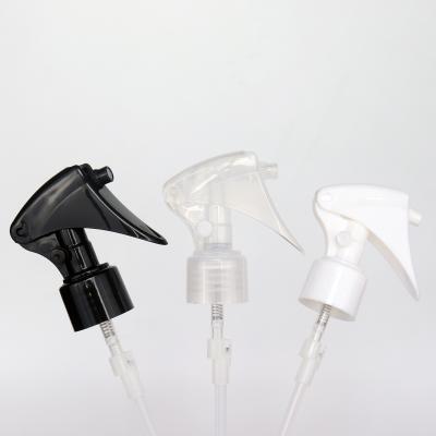 China Custom High Quality Black White pp Fine Sprayer Mini Trigger Sprayer Plastic Transparens 24/410 28/410 20/410 for sale