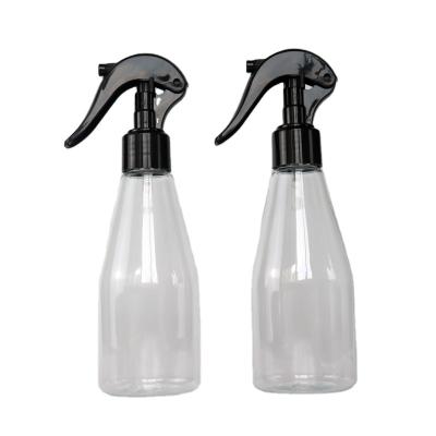 China Wholesale Empty Clear Household Products 200ml PET Material Plastic Bottles With Trigger Mini Sprayer for sale