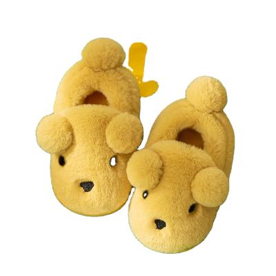 China Autumn And Winter Home Warm Plush Couples Cotton Slippers Fashion Trend Sale Winter Shoes New Cotton Warm Kids Slippers Non-slip Shoes for sale