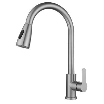 China Luxurious Single Handle Sink Cartridge Kitchen Faucets Modern Faucet Kitchen Faucet Cold And Hot Brushed Brass Mixer for sale