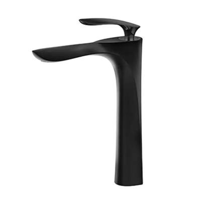 China Metered Faucets Black Modern Brass Mixer Tap Bathroom Basin Faucet Bath Mixer Cold And Basin Faucet Sanitary Hot for sale